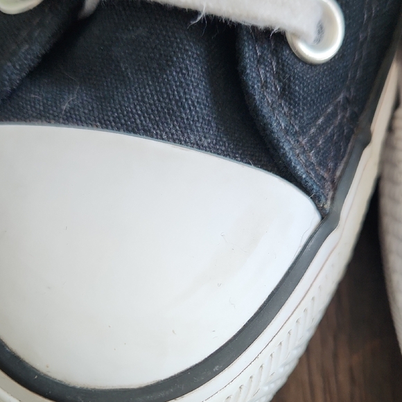 Converse All Star Black and White High-Top Sneakers Womens Sz 9.5 - Picture 5 of 16